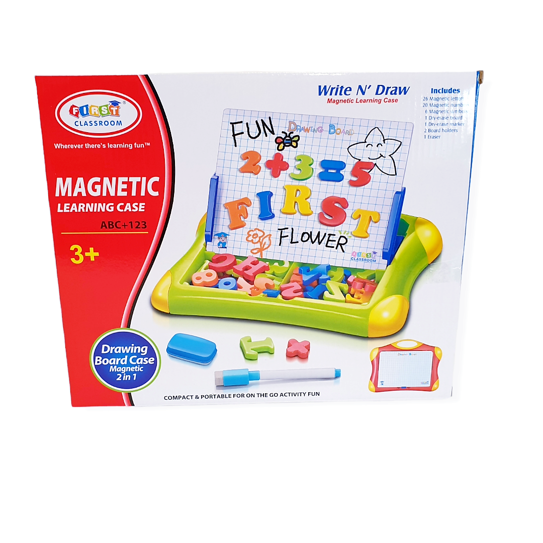Magnetinė rašymo lentelė su skaičiais ir raidėmis