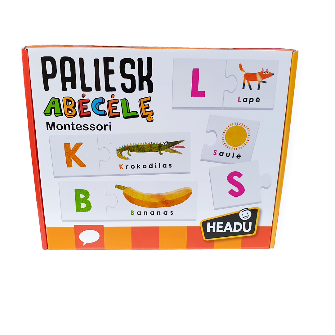 Lavinamoji dėlionė montessori "Abėcėlė"
