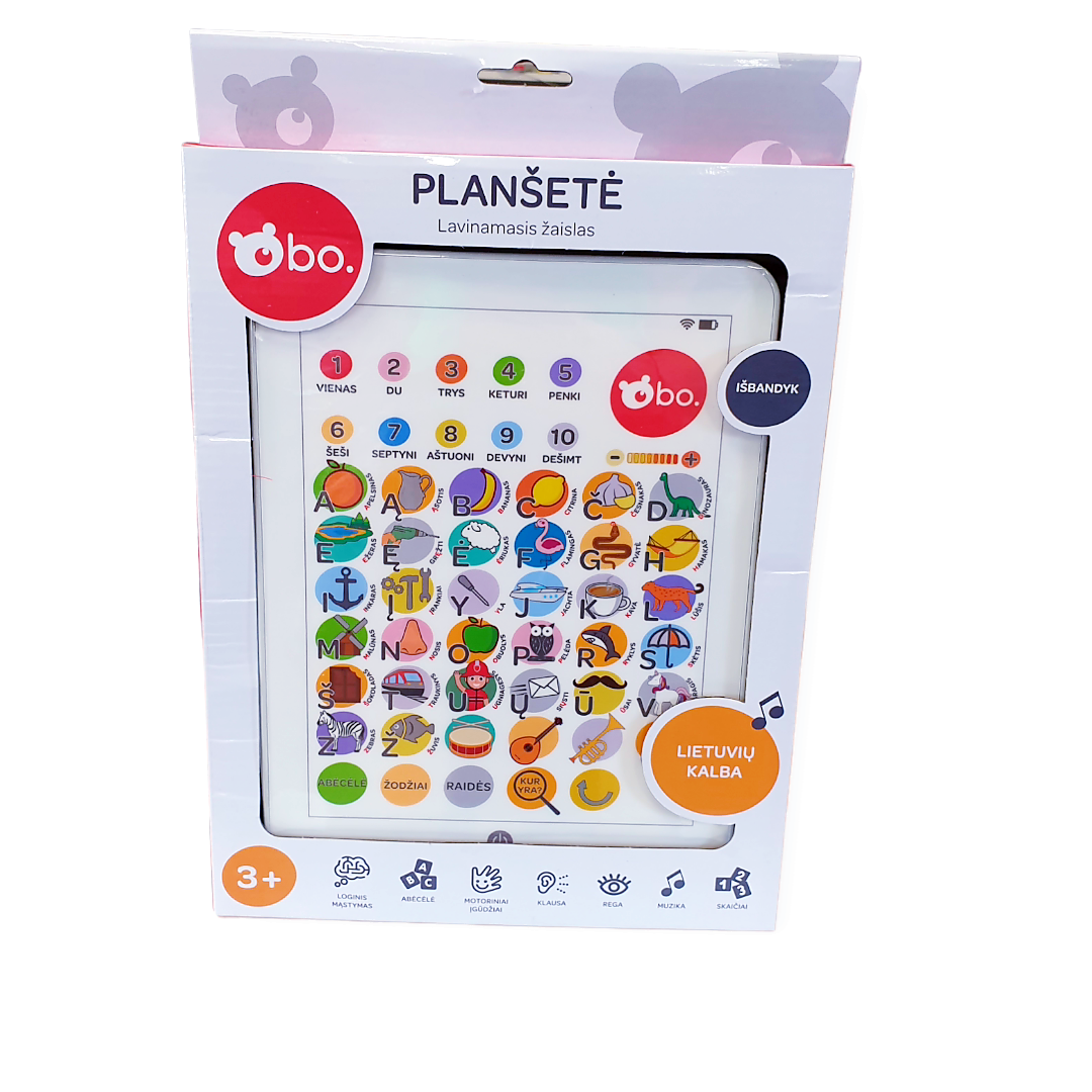 Lietuviškai kalbantis žaislas "Planšetė"