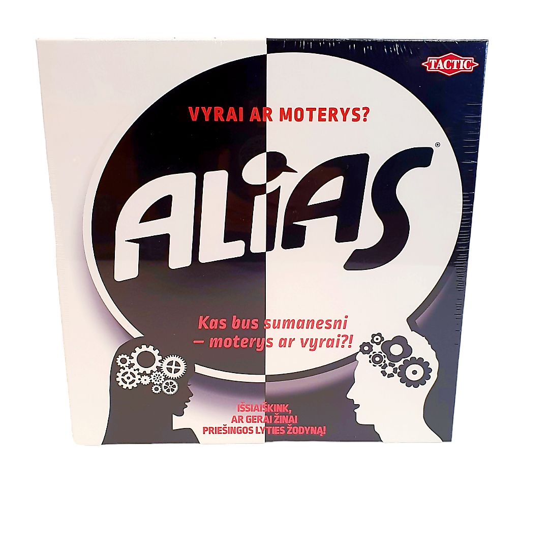 Stalo žaidimas "Alias" vyrai ar moterys