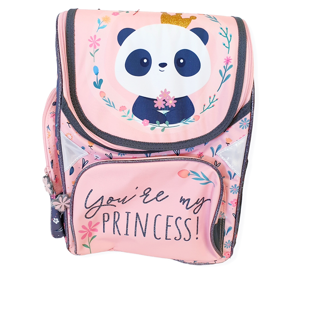 Mokyklinė kuprinė pradinukei "Panda"