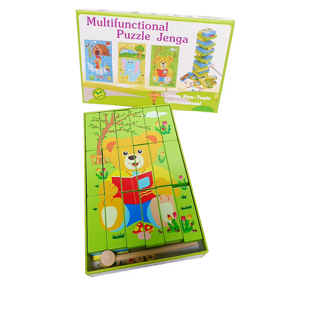 Žaidimų rinkinys kaladėlės ir jenga