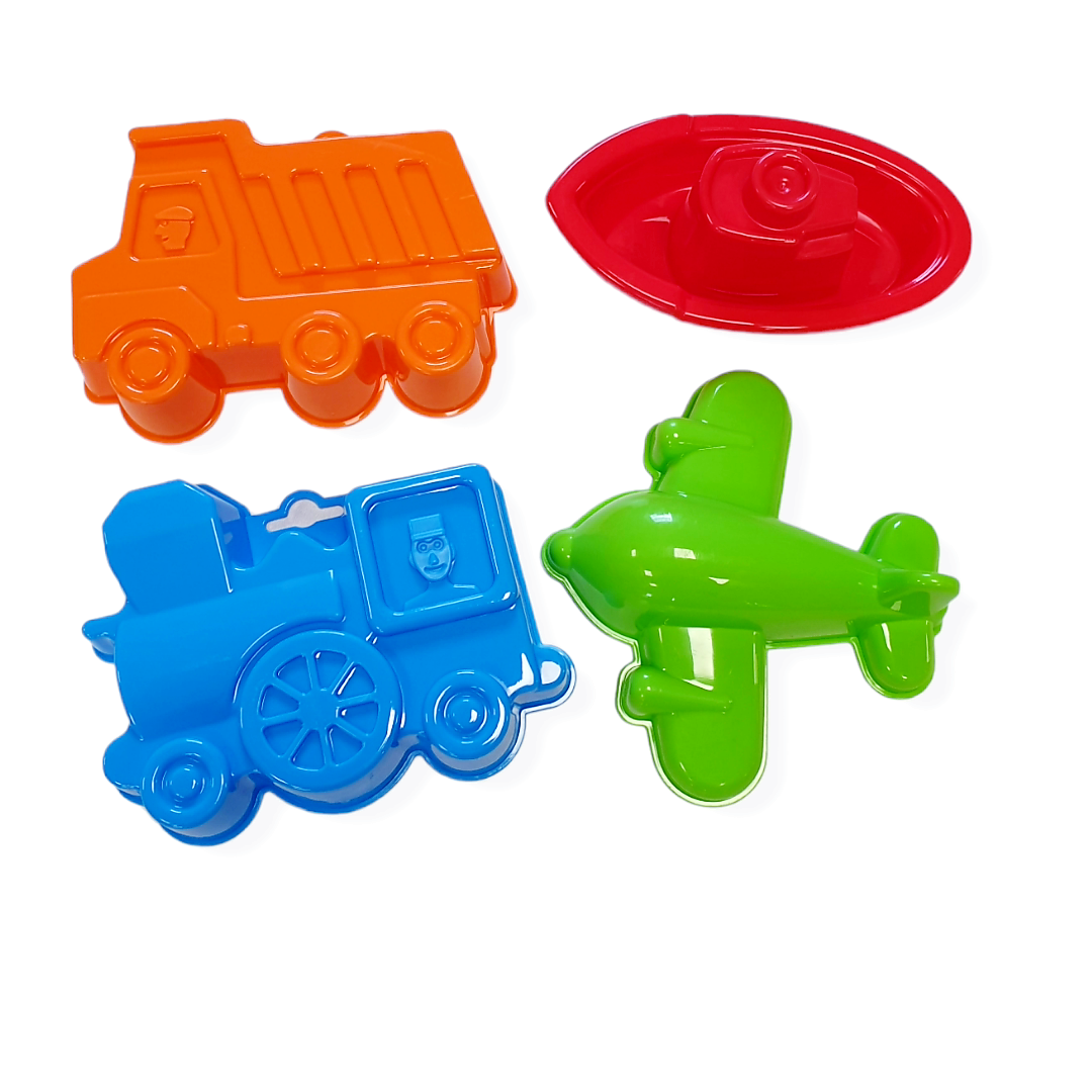 Smėlio žaislų - formelių rinkinys "Transportas"