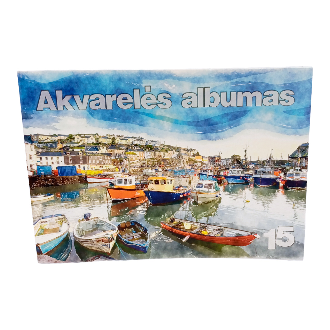 Akvarelės albumas A4 formatas "Uostas"