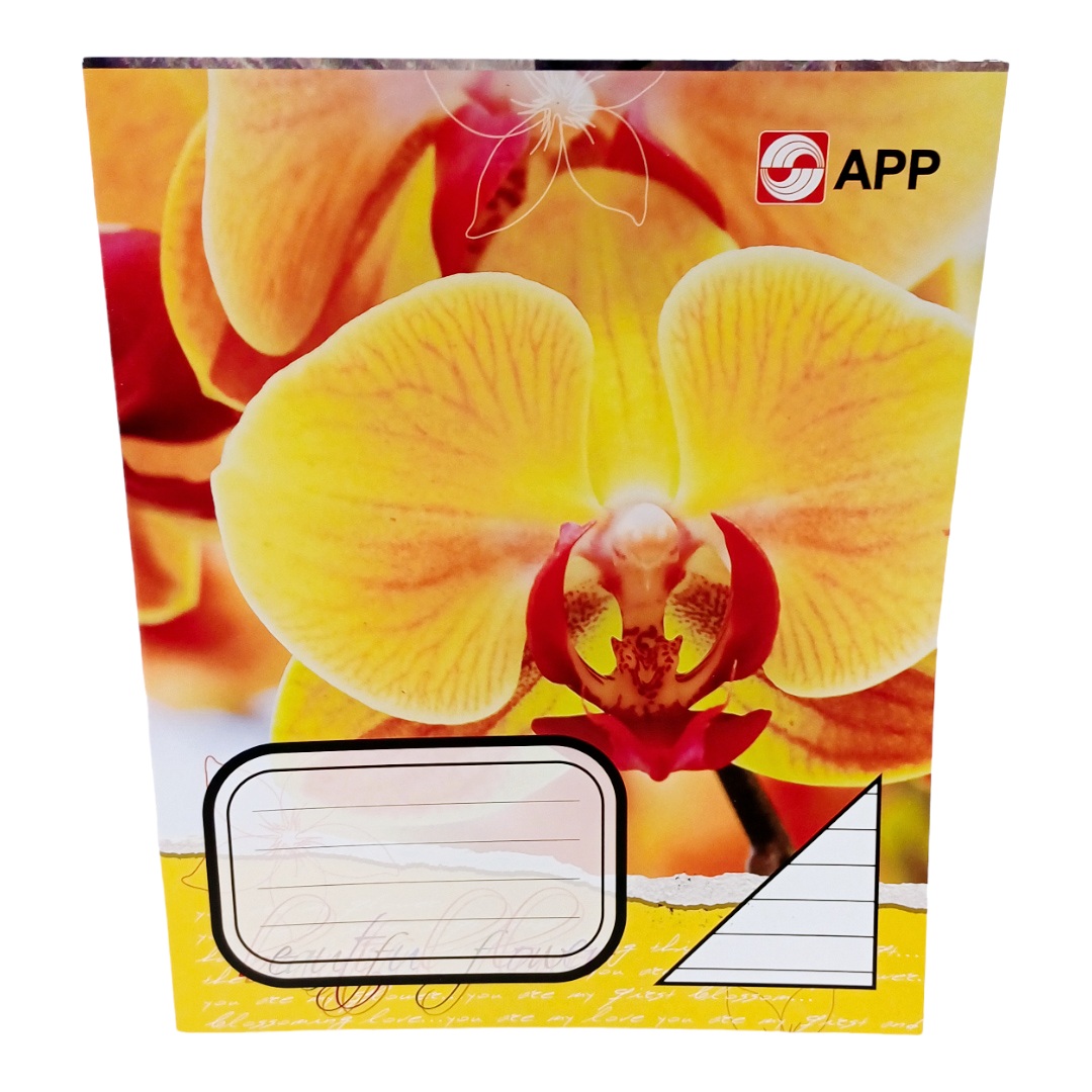 Sąsiuvinis 24 lapų linija "APP" orchidėja