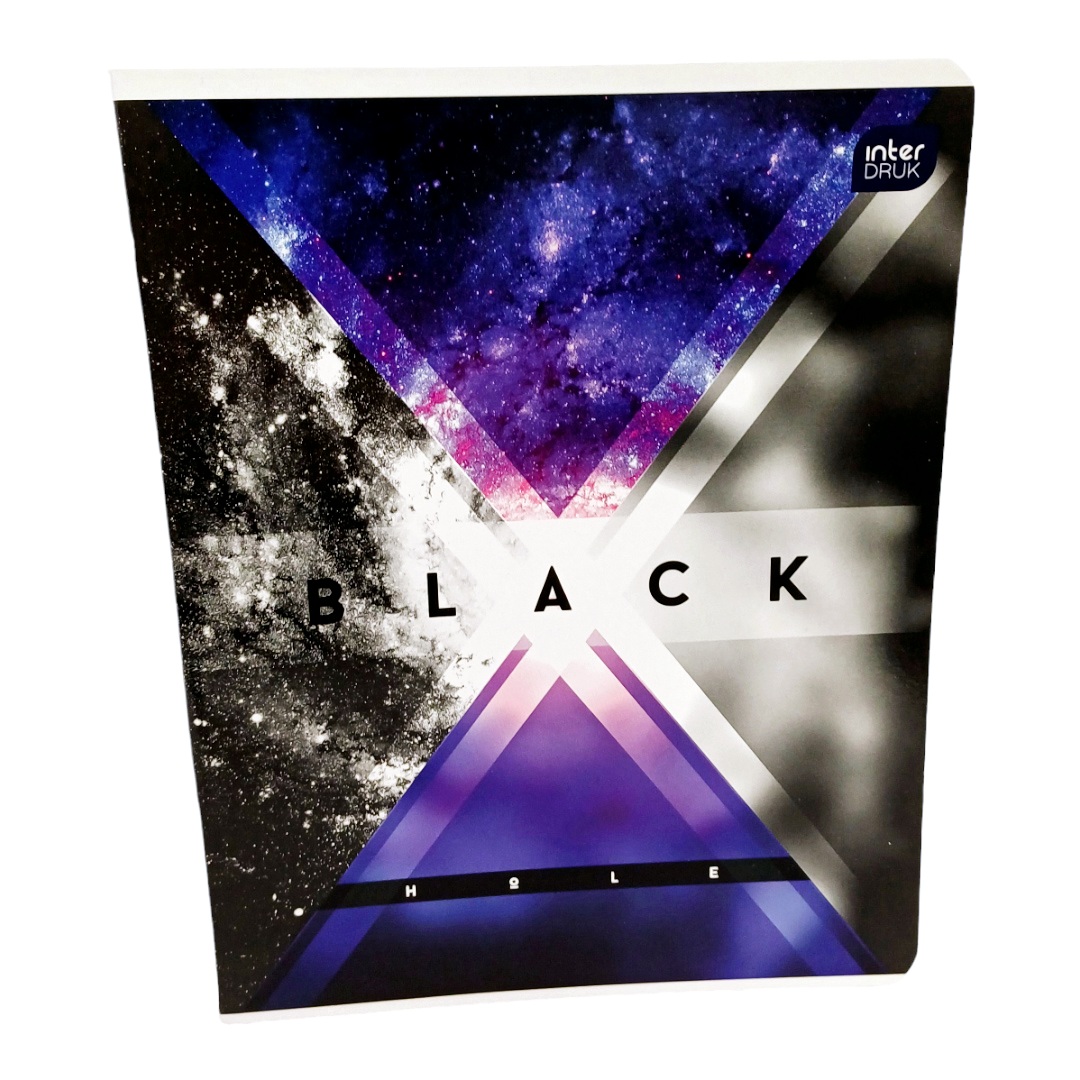 Sąsiuvinis 48 lapai langeliais "Black"