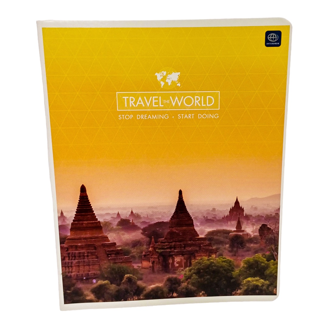 Sąsiuvinis 48 lapai langeliais "Travel the world"