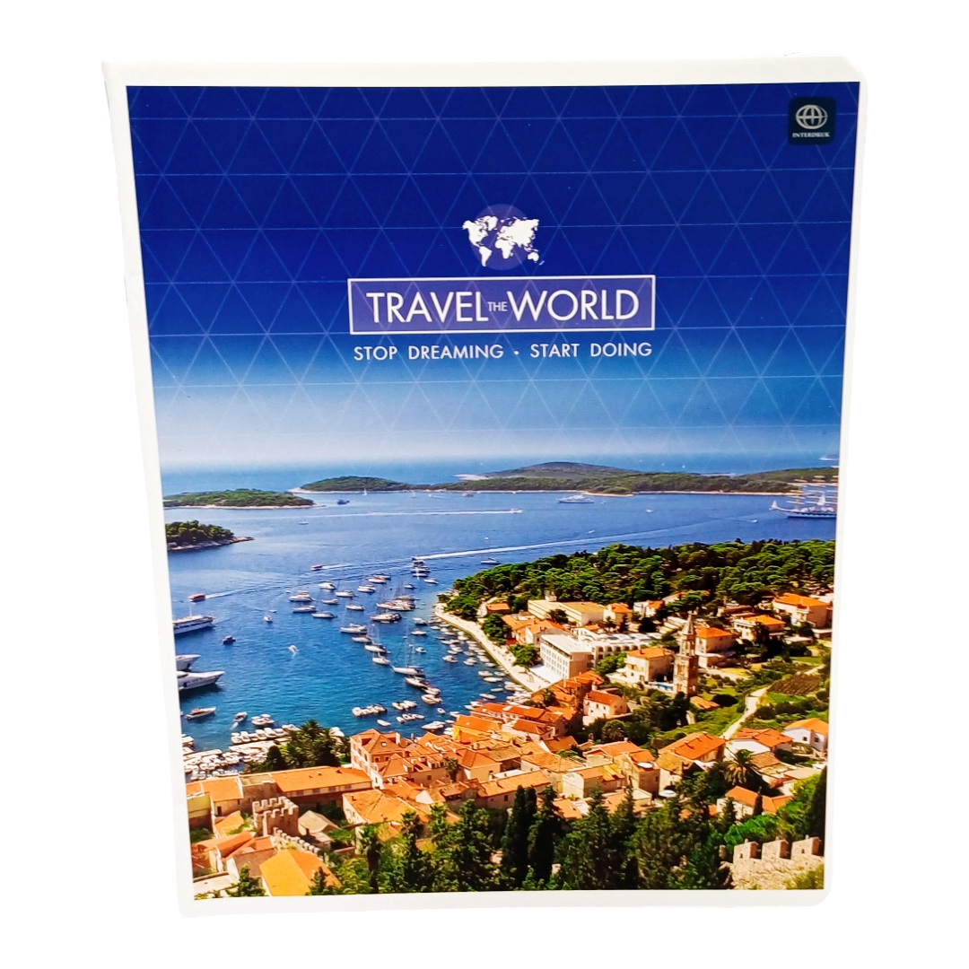 Sąsiuvinis 48 lapai langeliais "Travel the world"