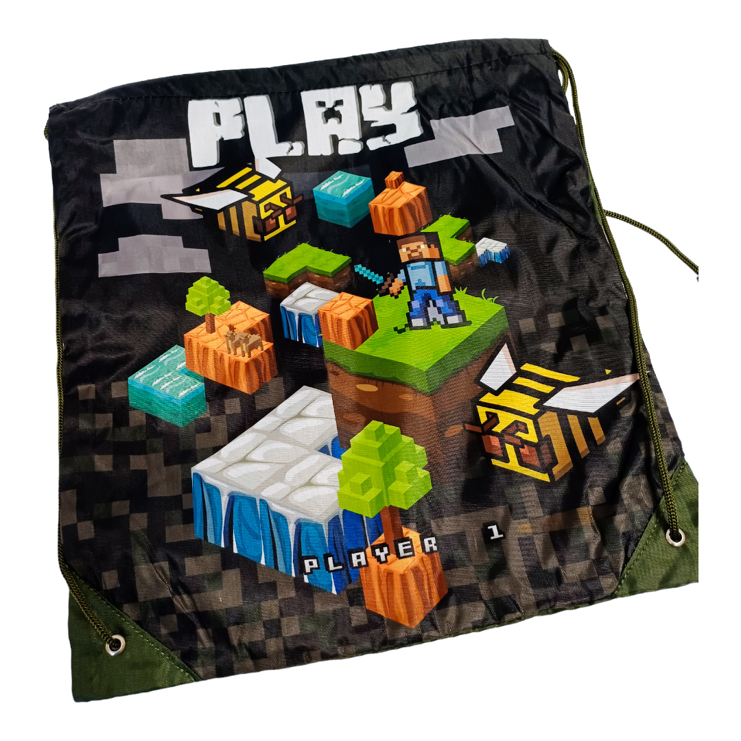 Maišelis sportinei aprangai "Minecraft"