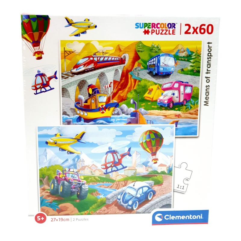 Dėlionių rinkinys 2in1 "Transportas"