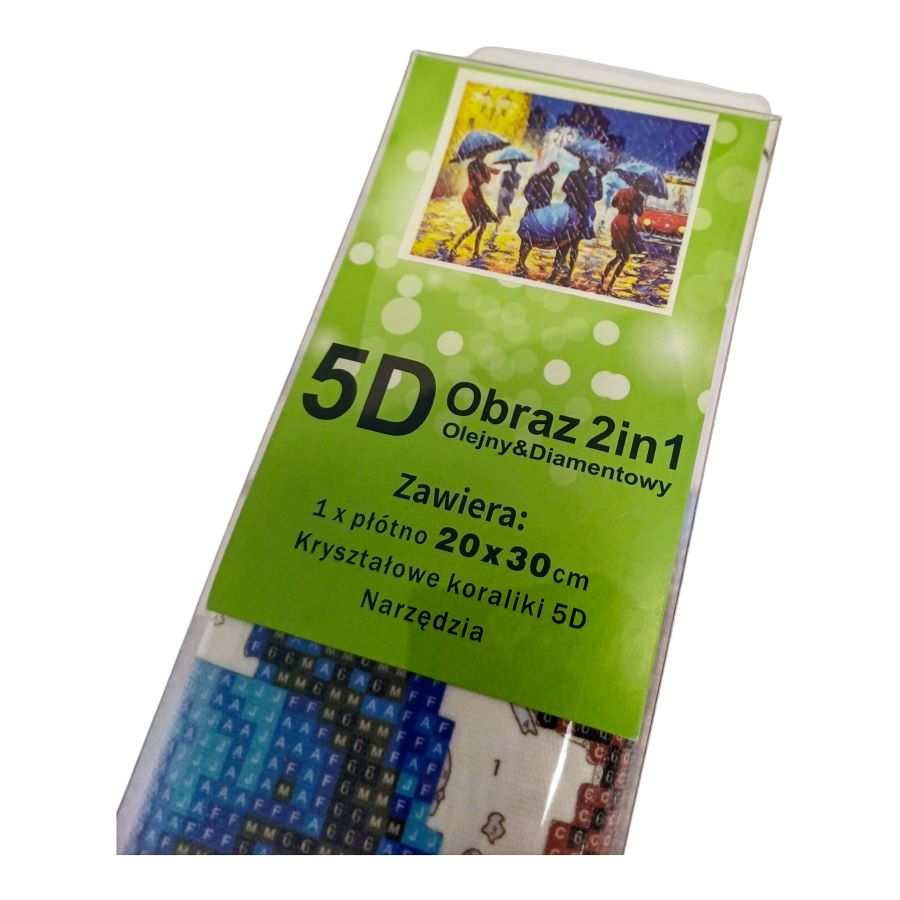5D deimantinė mozaika 2in1 "Žmonės lietuje"