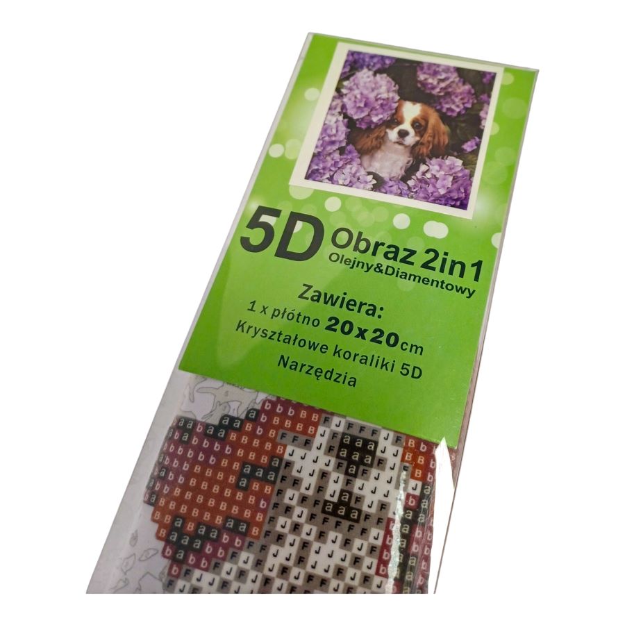 5D deimantinė mozaika 2in1 "Šuniukas"