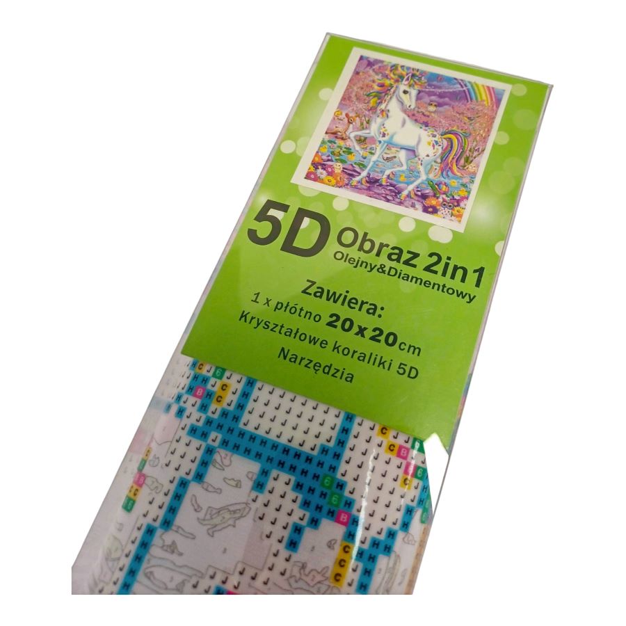 5D deimantinė mozaika 2in1 "Vienaragis"