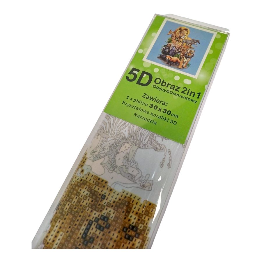 5D deimantinė mozaika 2in1 "Gyvūnai"