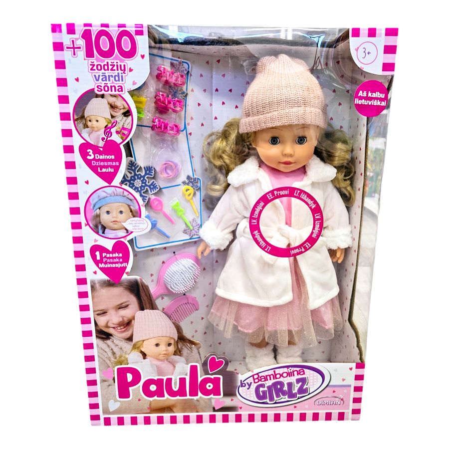 Lietuviškai kalbanti ir dainuojanti lėlė "Paula"