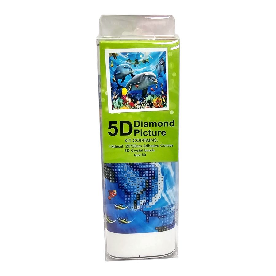 5D deimantinė mozaika "Delfinai"