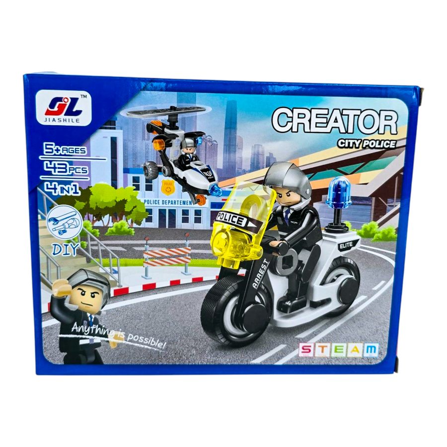 Konstruktorius 4in1 "Policija"