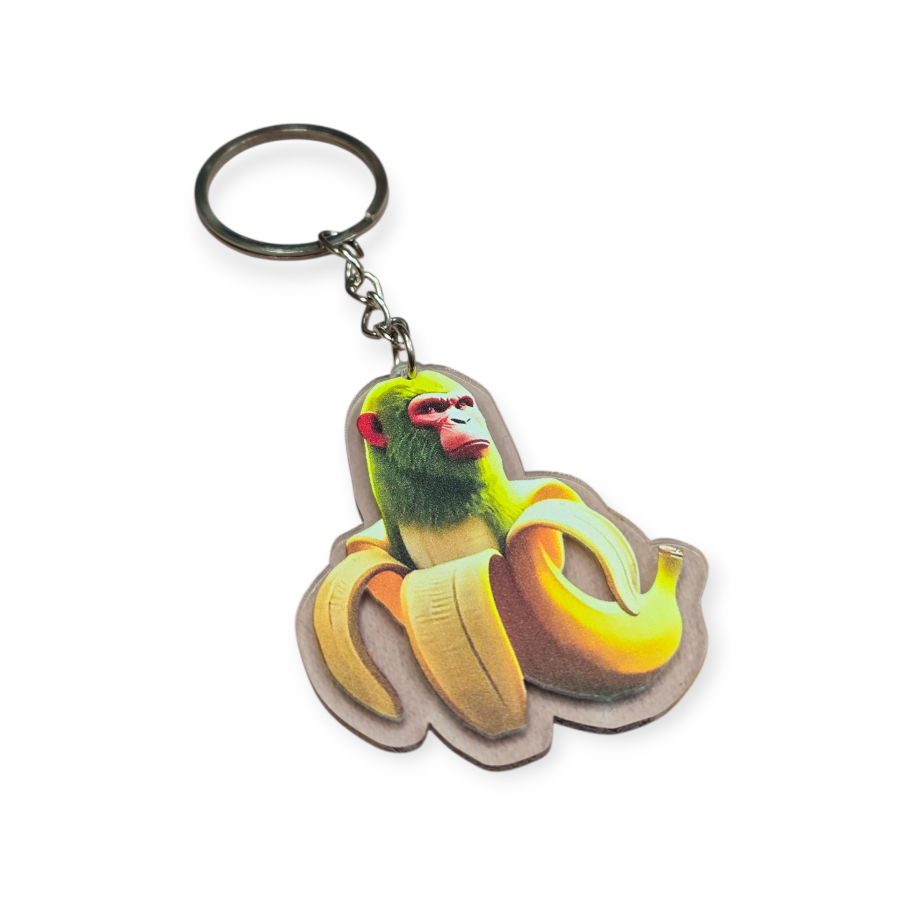 Raktų pakabukas "Šimpanzini bananini"