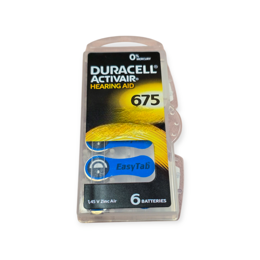 Baterijų rinkinys "Duracell activair" 675 klausos aparatams