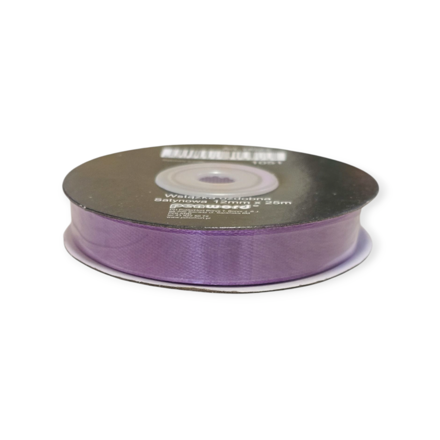 Satino dovanų juostelė alyvinė spalva