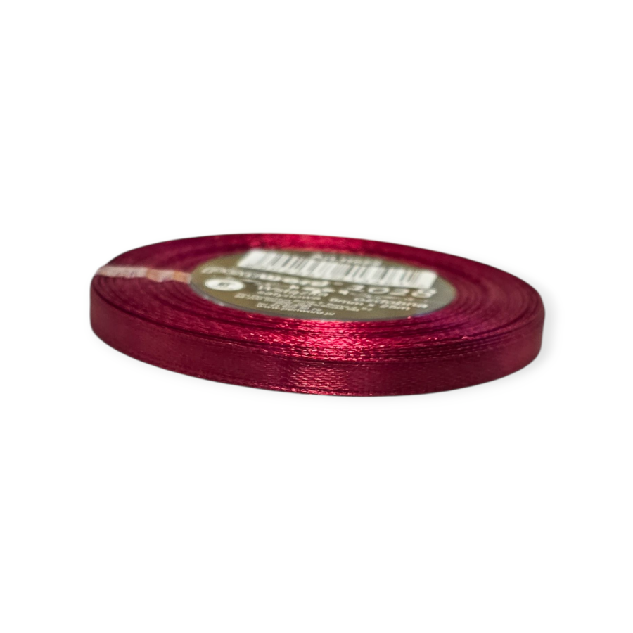 Satino dovanų juostelė raudona spalva