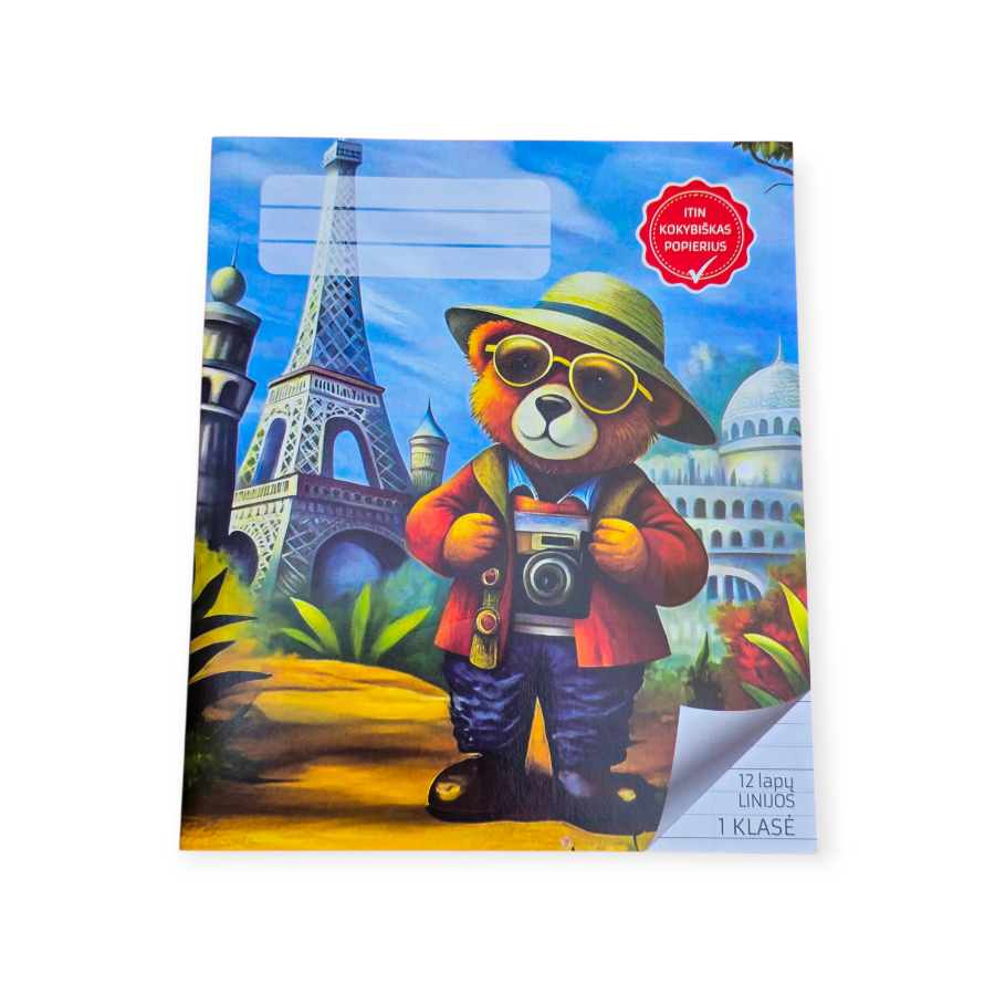 Sąsiuvinis 1 klasei linija "Meškutis"