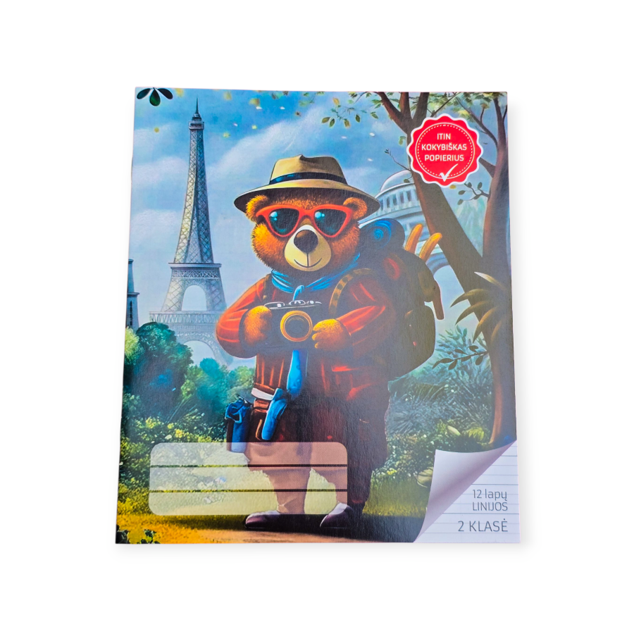 Sąsiuvinis 2 klasei linija "Meškutis"