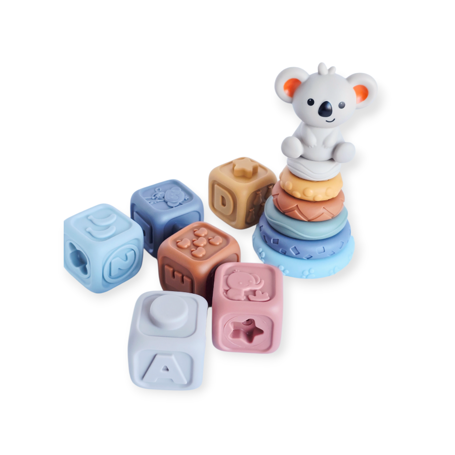 Lavinamųjų guminių kaladėlių rinkinys