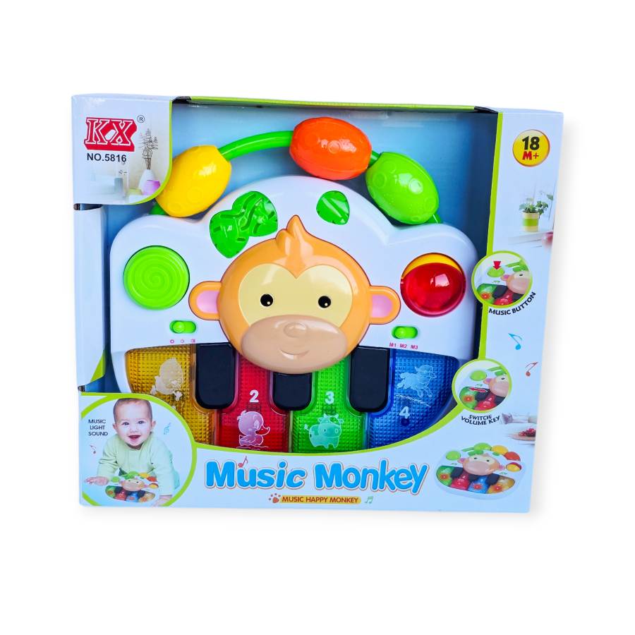 Muzikinis žaislas pianinas "Beždžionėlė"