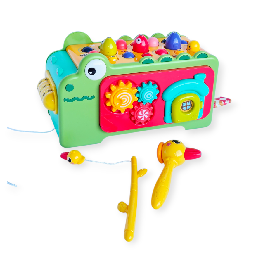 Edukacinis sensorinis žaislas "Krokodilas"