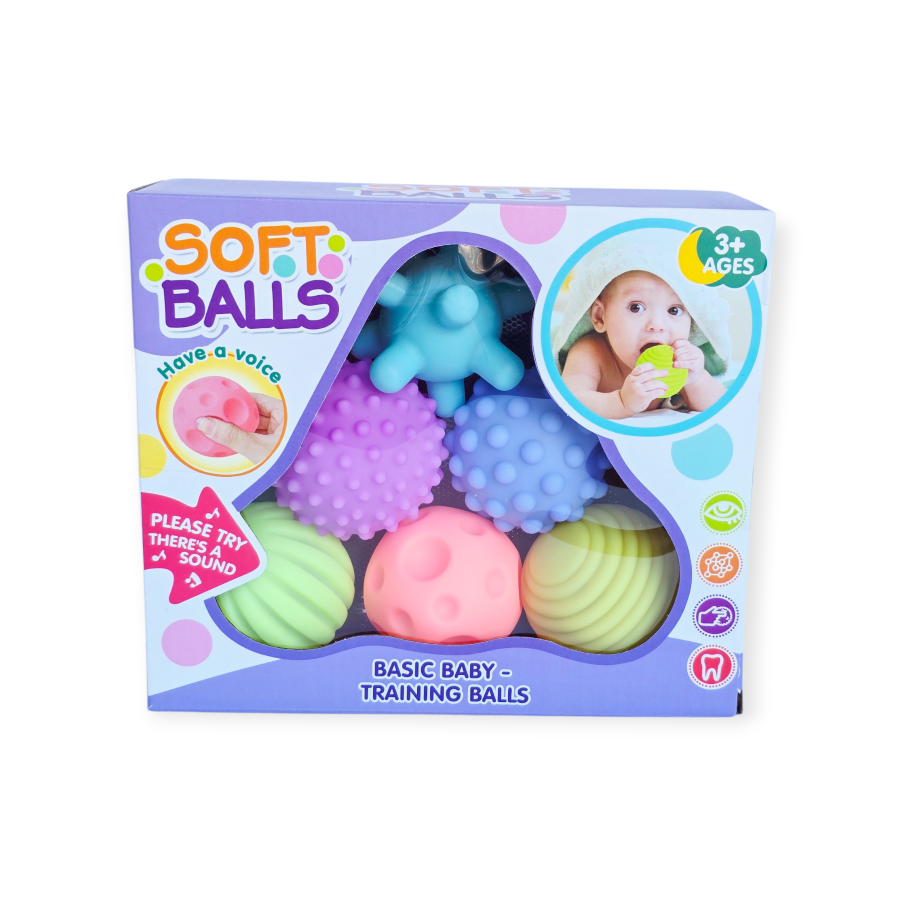 Sensorinių guminių kamuoliukų rinkinys