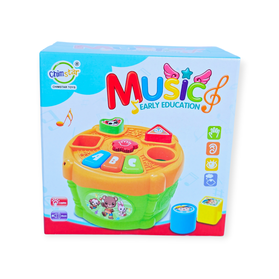 Edukacinis muzikinis rūšiuoklis "Būgnas"