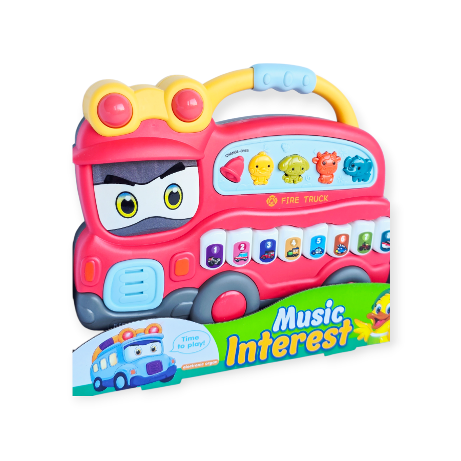 Muzikinis žaislas "Ugniagesių sunkvežimis"