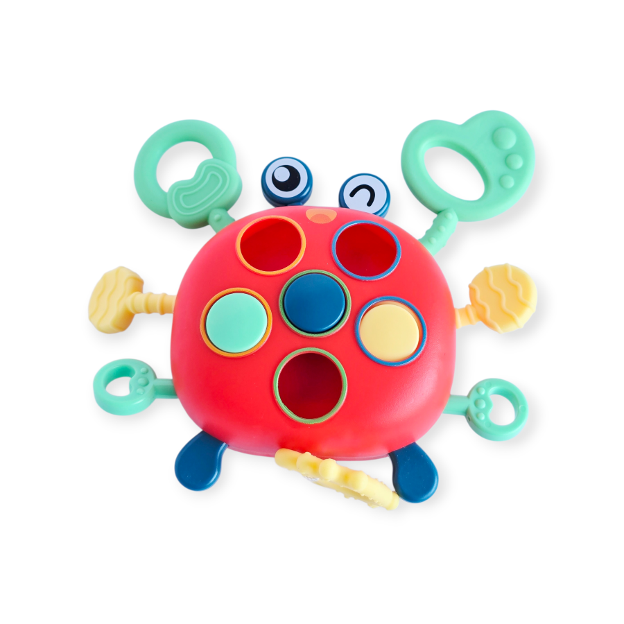 Sensorinis žaislas kūdikiams "Krabas"