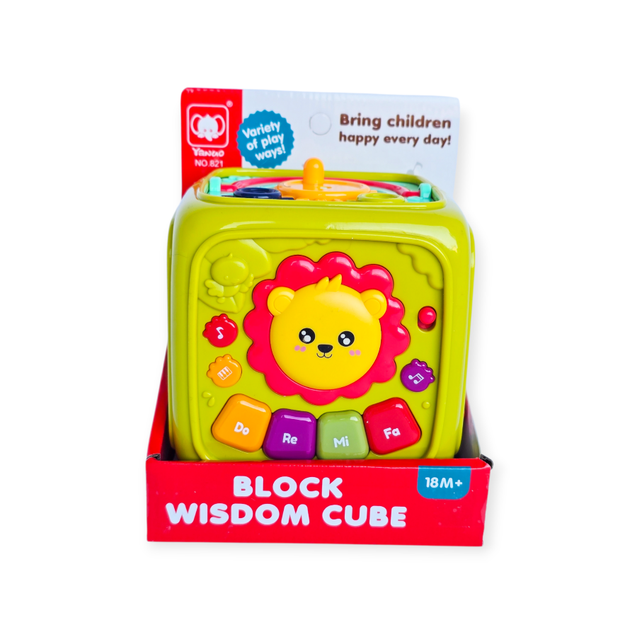 Interaktyvus edukacinis kubas mažyliams "Liūtukas"