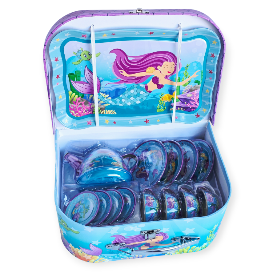 Metalinių indelių rinkinys lagamine "Undinėlės"