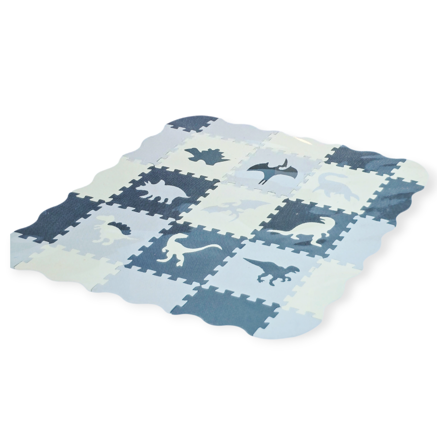 Minkšta grindų dėlionė - kilimėlis "Dinozaurai"