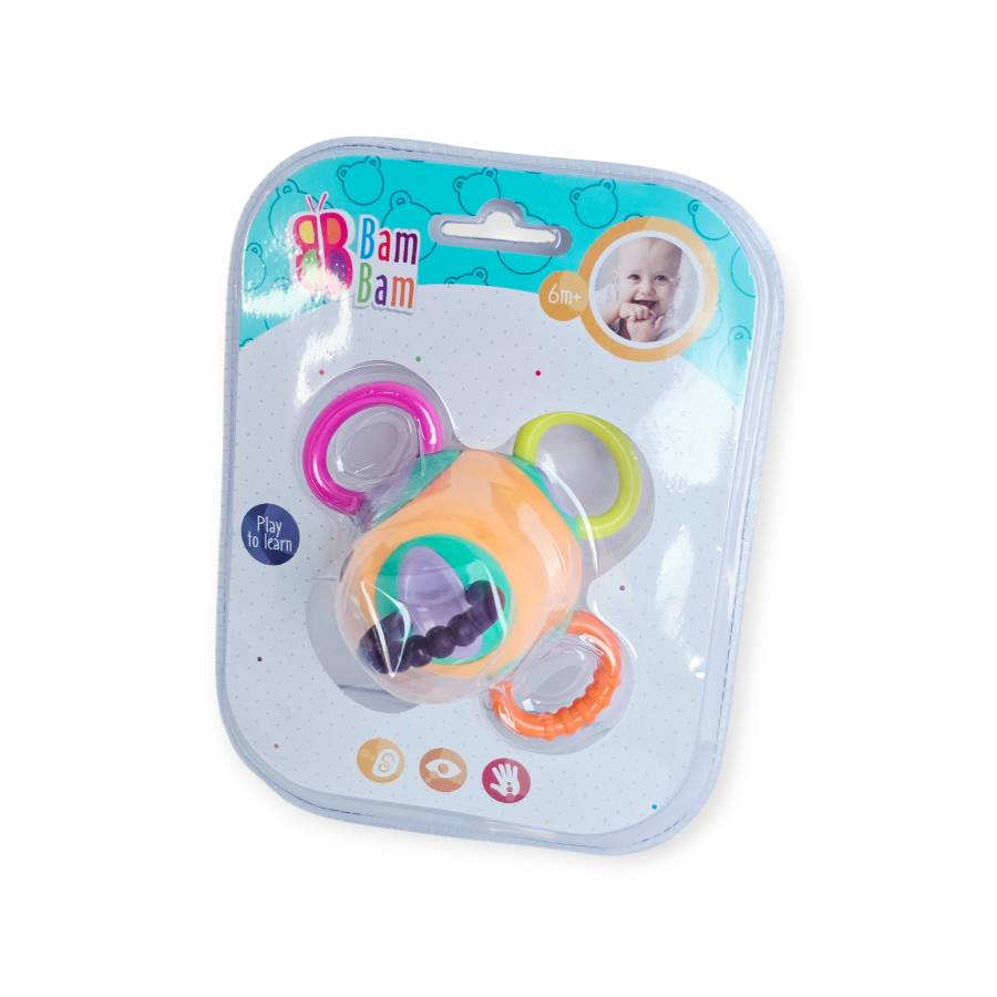 Barškutis - sensorinis žaislas kūdikiui