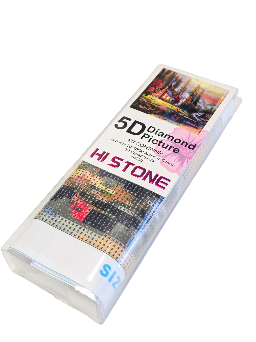 5D deimantinė mozaika "Namas prie upės"