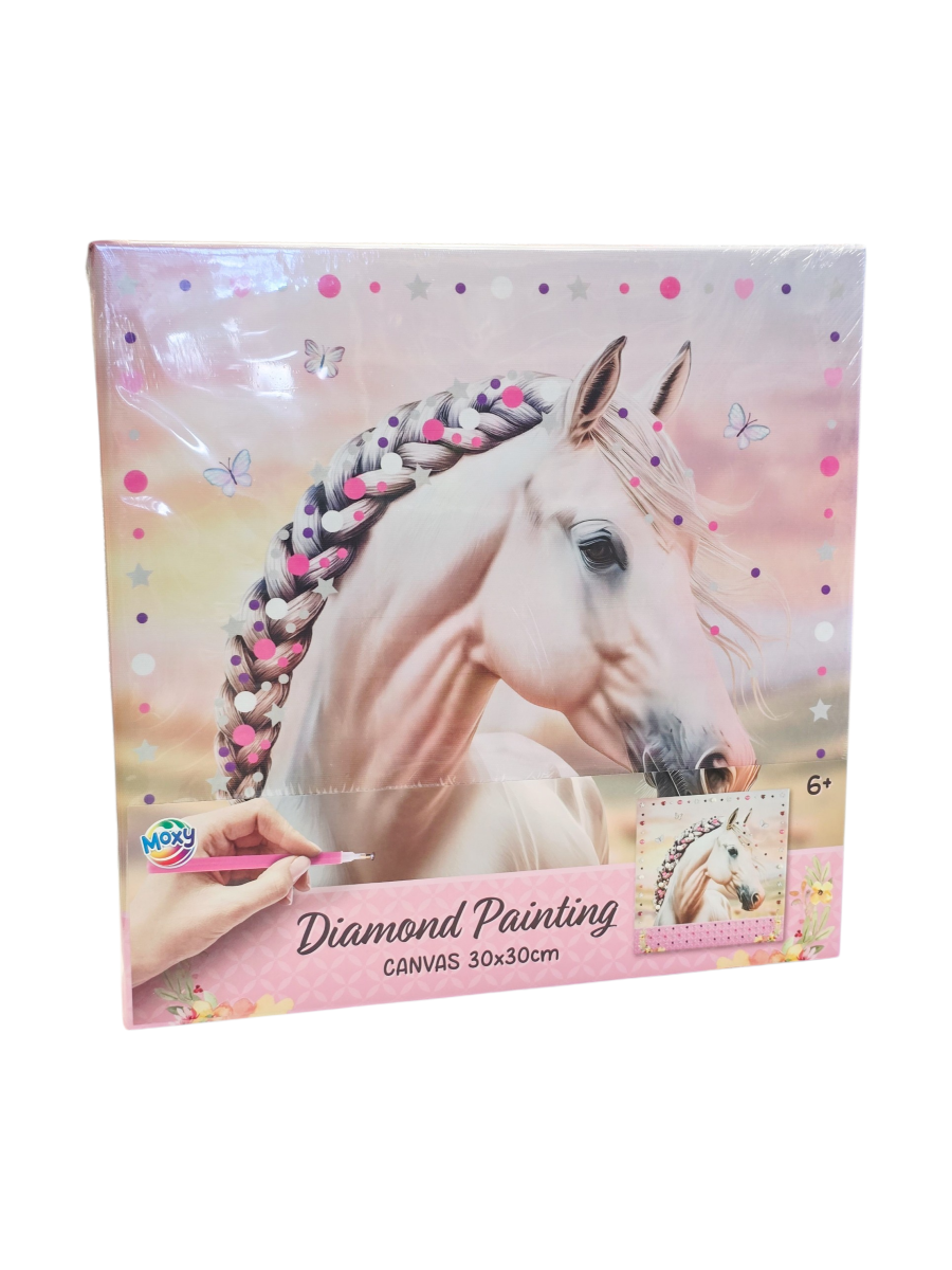 Deimantinės mozaikos ant drobės rinkinys "Žirgas"