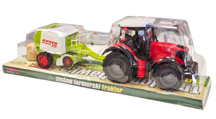 Traktorius su rulonų mechanizmu