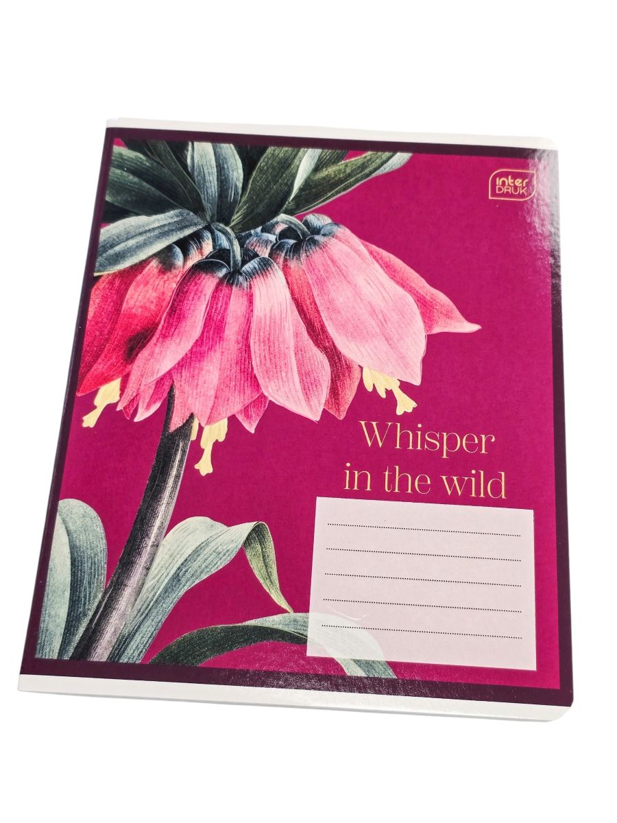 Sąsiuvinis langeliais gėlė "Whisper in the wild"
