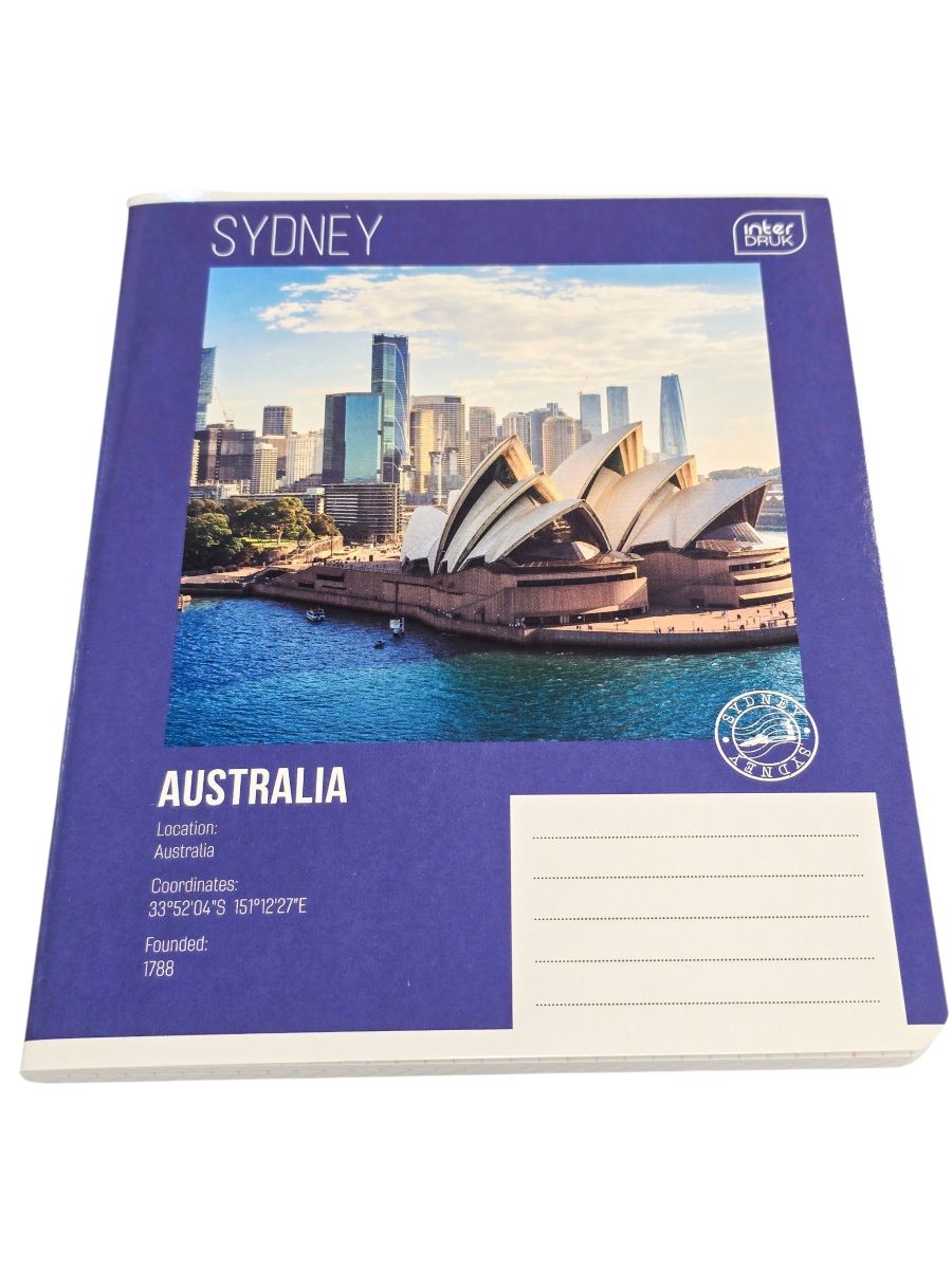 Sąsiuvinis langeliais "Sydney'