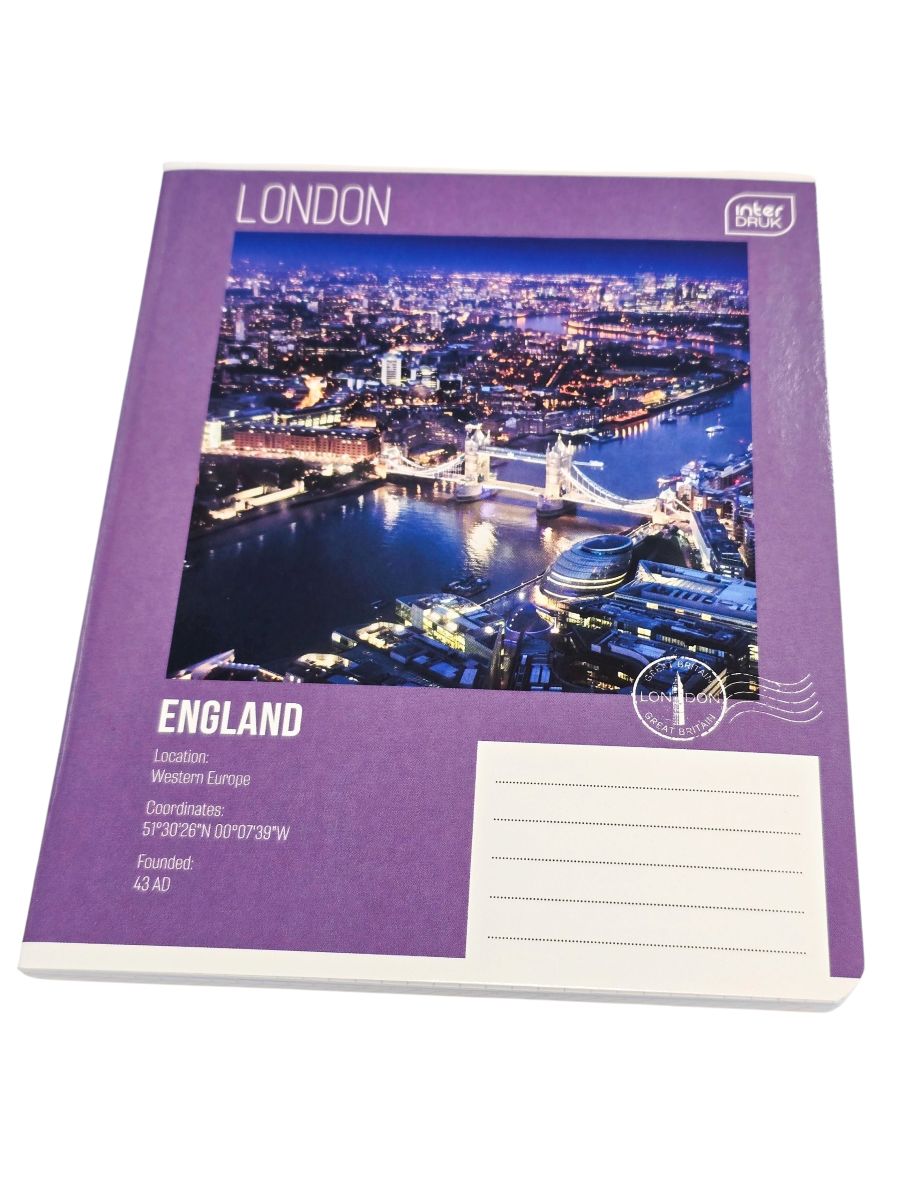 Sąsiuvinis langeliais "London"