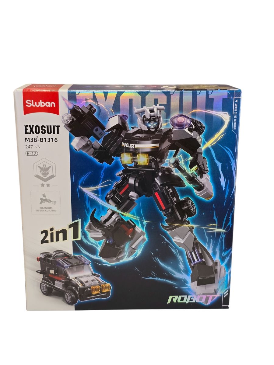 Konstruktorius 2in1 "Robotas - transformeris"